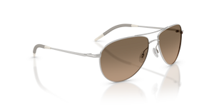 Sie Oliver Peoples Benedict mit Silver Gestell und Brown Gläsern - Das Bild 3