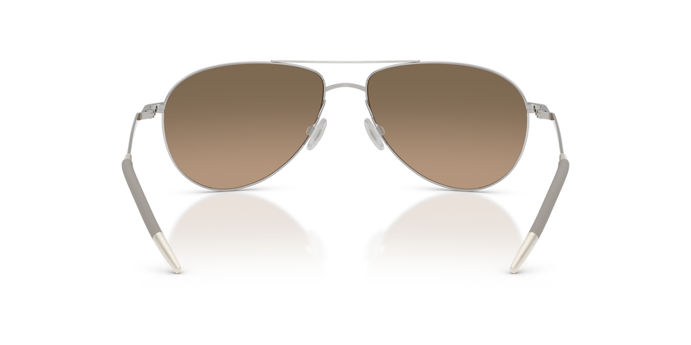 Sie Oliver Peoples Benedict mit Silver Gestell und Brown Gläsern - Das Bild 5