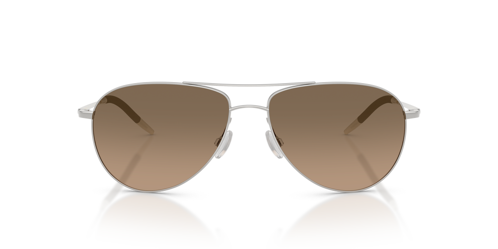 Sie Oliver Peoples Benedict mit Silver Gestell und Brown Gläsern - Das Bild 2