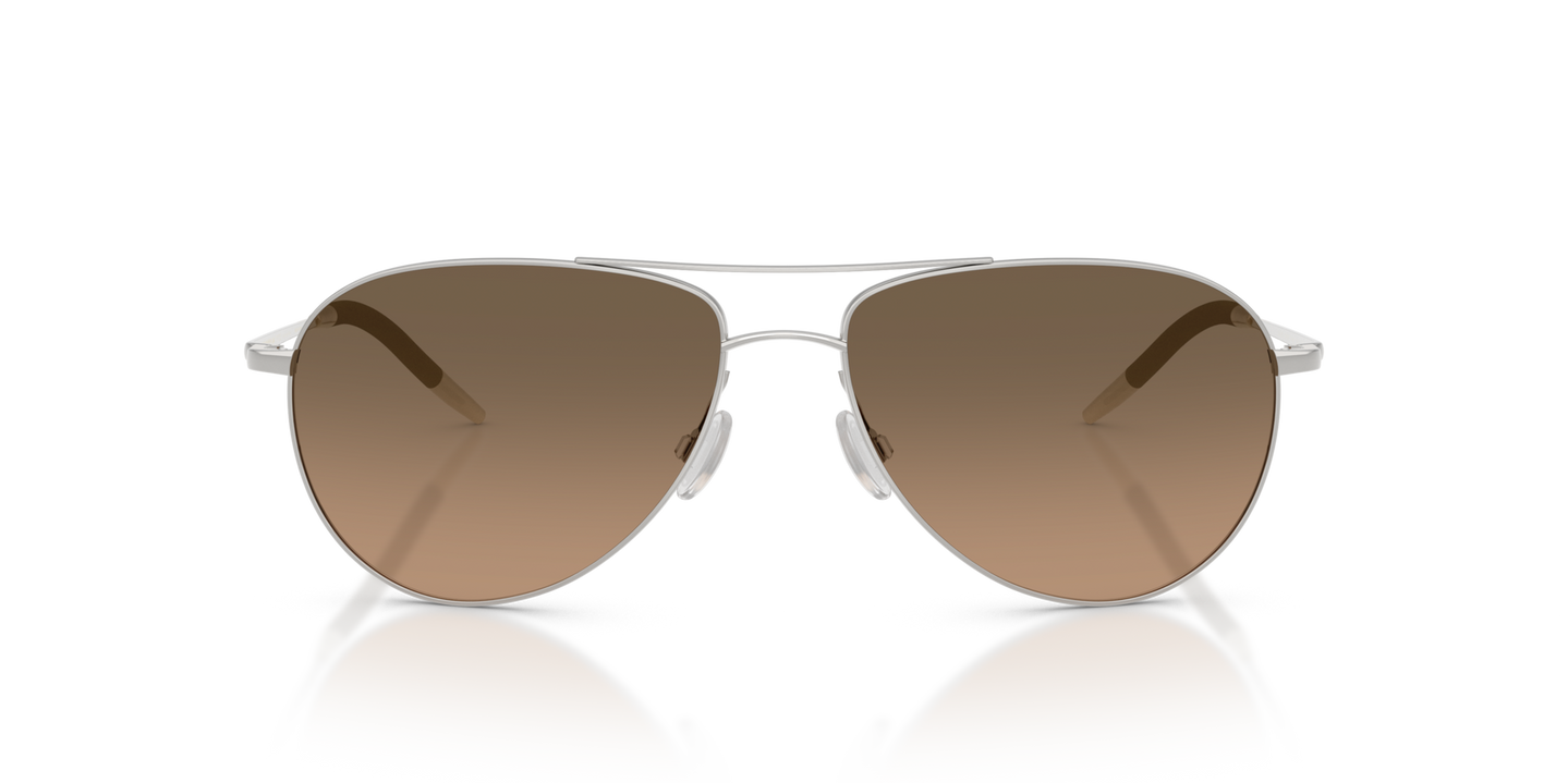 Oliver Peoples Benedict with Silver frame and Brown lenses - Image Material