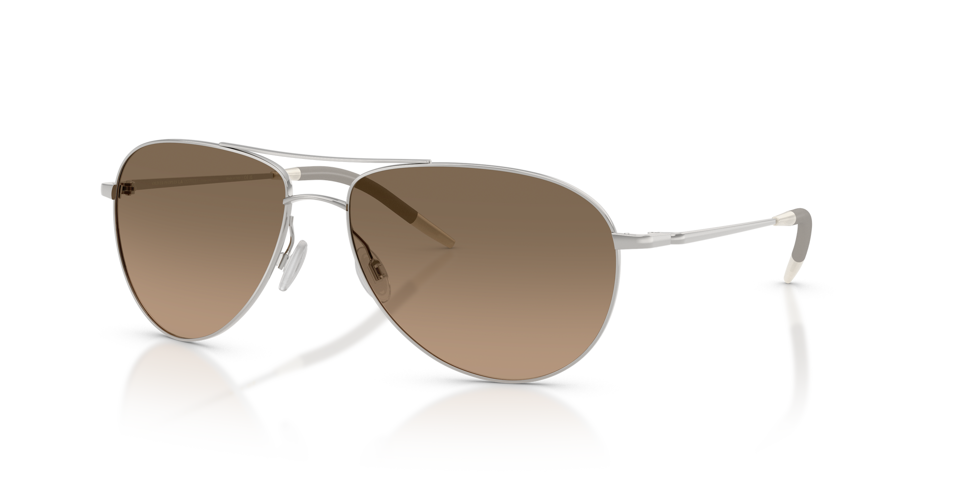 Oliver Peoples Benedict with Silver frame and Sandstone Gradient