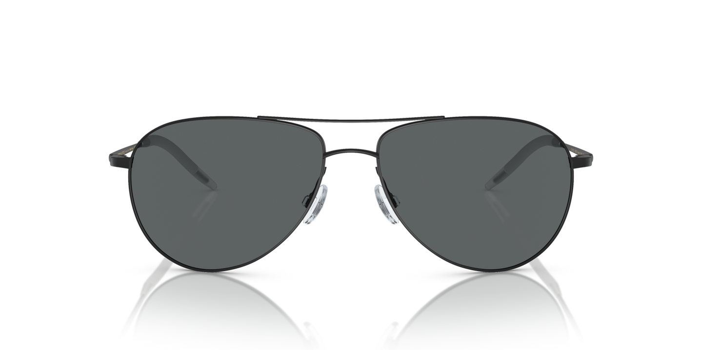 Oliver Peoples Benedict with Matte Black frame and Grey lenses - Image Material