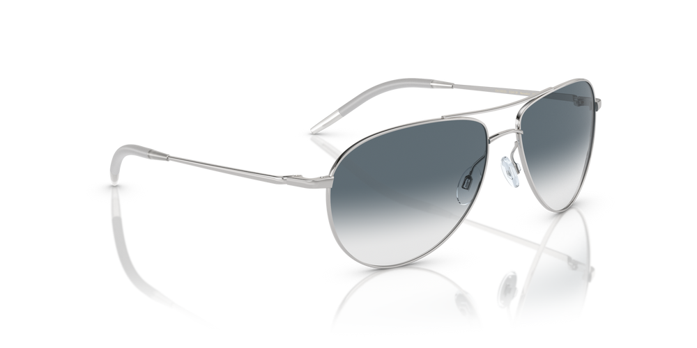 Oliver Peoples Benedict con montura Plateado y lentes Azul - imagen 3