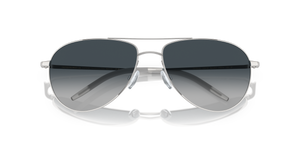 Oliver Peoples Benedict avec une monture Argent et des verres Bleu - L'image 6