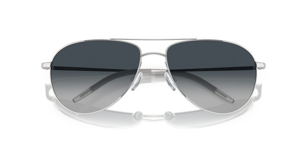 Oliver Peoples Benedict avec une monture Argent et des verres Bleu - L'image 7