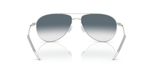 Oliver Peoples Benedict avec une monture Argent et des verres Bleu - L'image 5