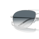 Oliver Peoples Benedict with Silver frame and Blue lenses - Variant