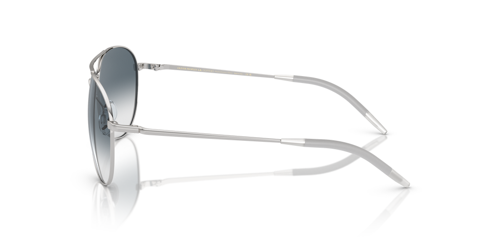Oliver Peoples Benedict avec une monture Argent et des verres Bleu - L'image 4