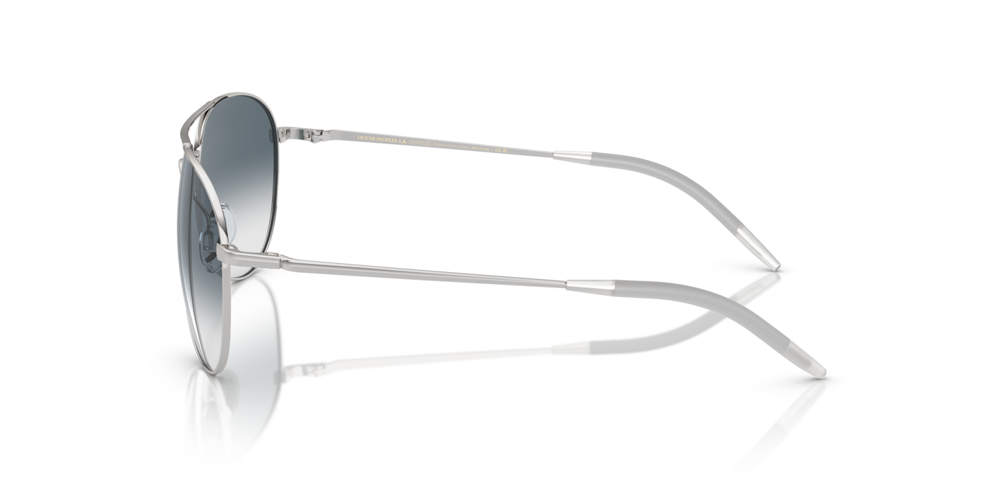 Oliver Peoples Benedict con montatura Argento e lenti  Blu - Immagine Cerniera