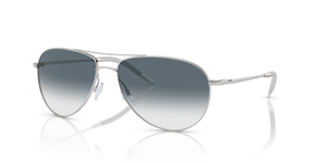 Oliver Peoples Benedict avec une monture Argent et des verres Bleu - L'image 1