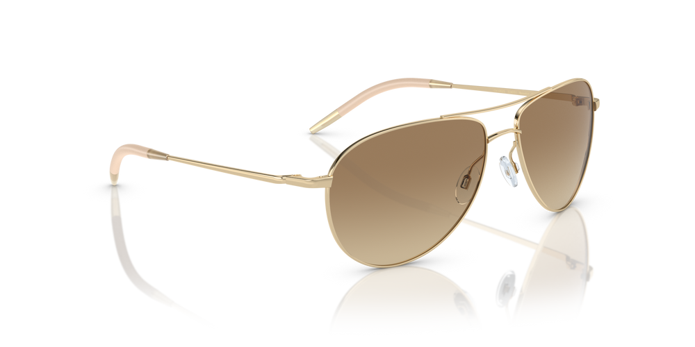 Oliver Peoples Benedict con montura Oro y lentes Marrón - imagen 3