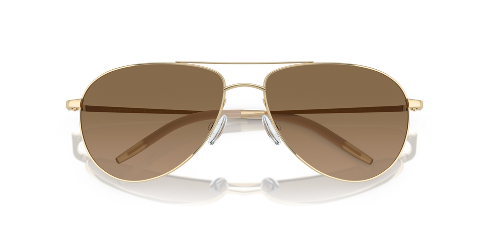 Sie Oliver Peoples Benedict mit Gold Gestell und Braun Gläsern - bild 6