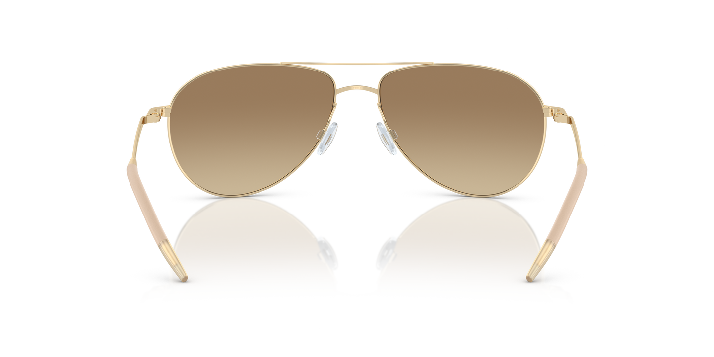 Oliver Peoples Benedict の ゴールド フレームと クリア諧調 ブラウン