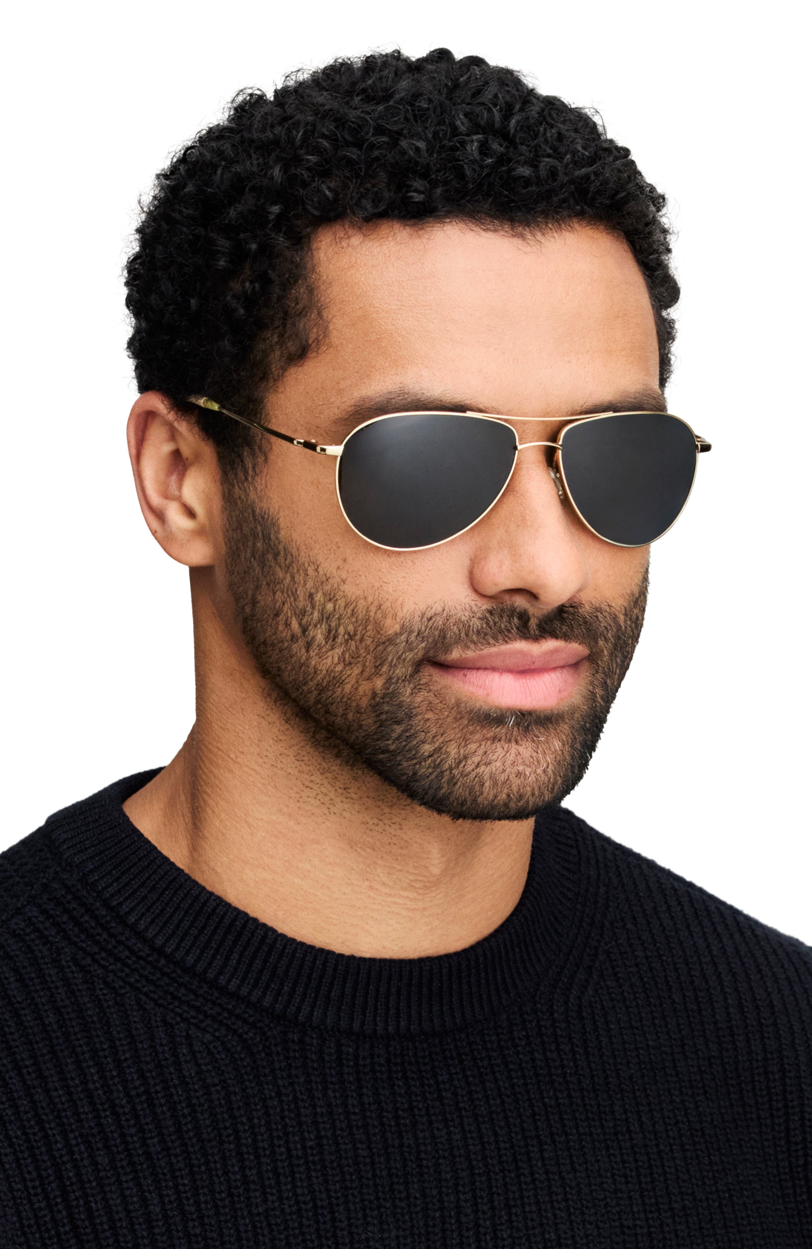 Oliver Peoples Benedict with Matte Black frame and Midnight