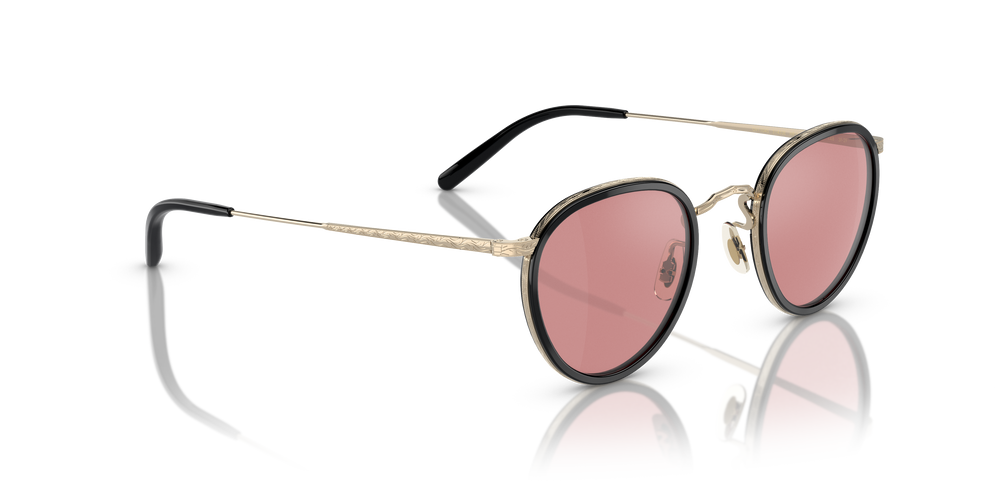 Oliver Peoples MP-2 Sun with ブラック/ゴールド frame and バイオレット lenses - 画像3