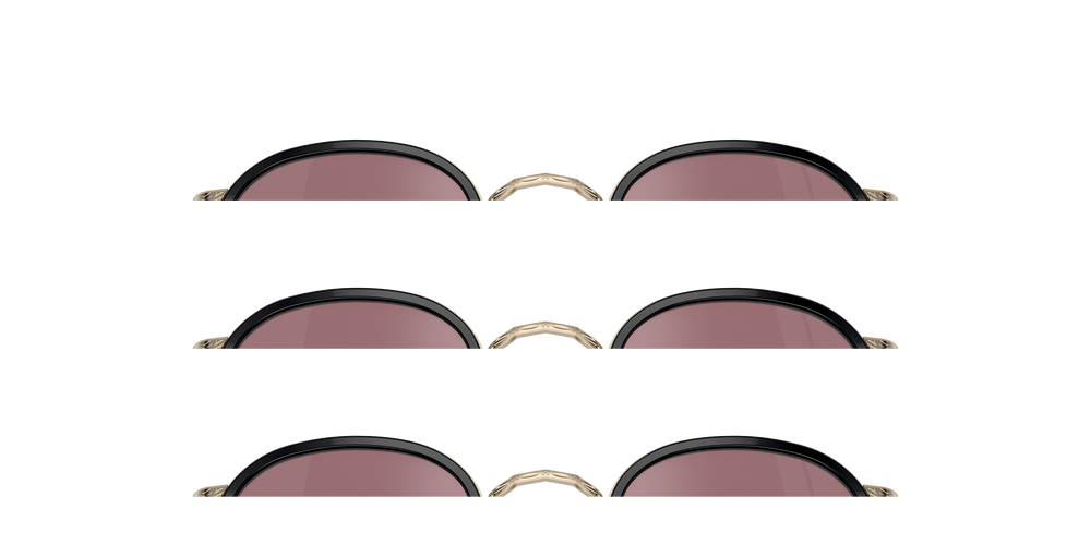 Oliver Peoples MP-2 Sun with Black/Gold frame and Magenta