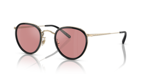 Oliver Peoples MP-2 Sun with ブラック/ゴールド frame and バイオレット lenses - 画像1