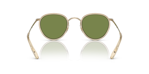 Oliver Peoples MP-2 Sun con montatura Camoscio-Oro e lenti  Verde - L'immagine 5