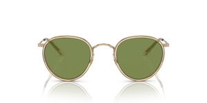 Oliver Peoples MP-2 Sun con montatura Camoscio-Oro e lenti  Verde - L'immagine 2