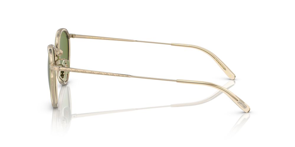 Oliver Peoples MP-2 Sun with バフ-ゴールド frame and グリーン lenses - 画像4