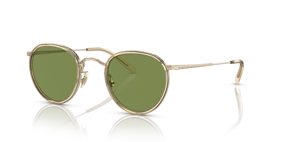 Oliver Peoples MP-2 Sun con montura Beis-Oro y lentes Verde - imagen 2