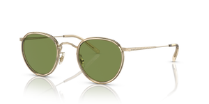 Oliver Peoples MP-2 Sun con montatura Camoscio-Oro e lenti  Verde - L'immagine 1