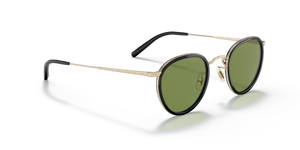 Oliver Peoples MP-2 Sun Exclusive avec une monture Noir/Or et des verres Vert - image 3