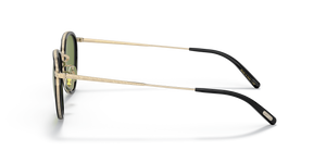 Sie Oliver Peoples MP-2 Sun Exclusive mit Schwarz/Gold Gestell und Grün Gläsern - Das Bild 4