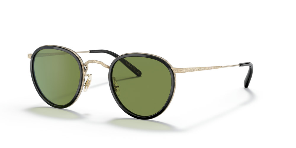 Oliver Peoples MP-2 Sun Exclusive with Black/Gold frame and Green lenses - image 1