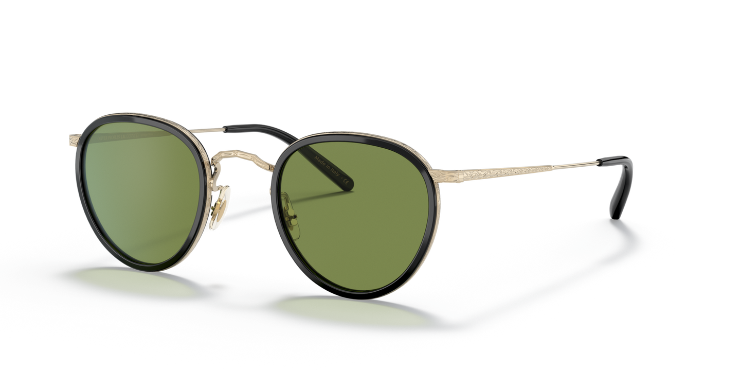 Oliver Peoples MP-2 Sun Exclusive with Black/Gold frame and Green
