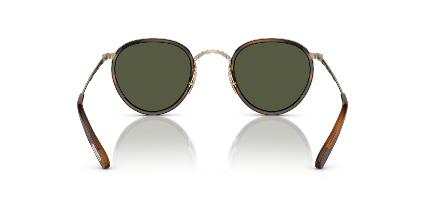 Oliver Peoples MP-2 Sun with Tuscany Tortoise/Gold frame and Green lenses - Image Nosepads