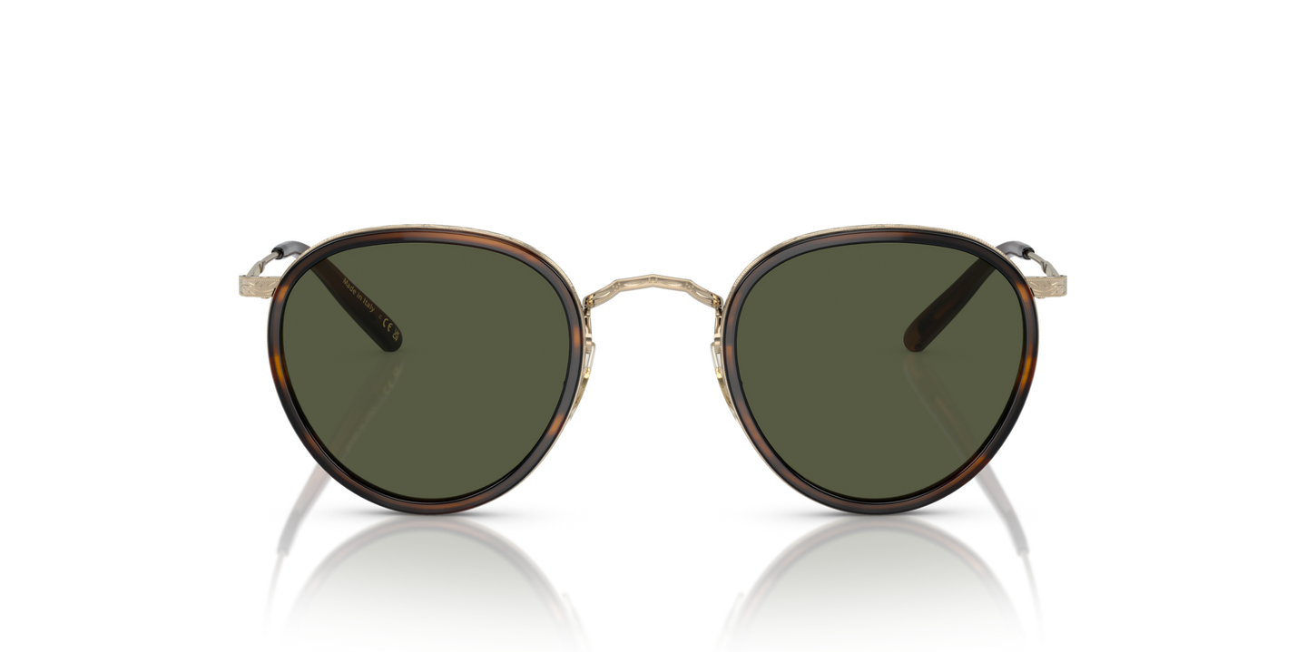 Sie Oliver Peoples MP-2 Sun mit Tuscany Tortoise/Gold Gestell und Grün Gläsern - Bild Gläser