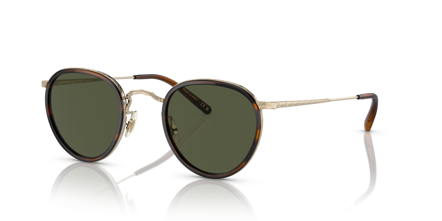 Oliver Peoples MP-2 Sun の Tuscany Tortoise/Gold フレームと G-15