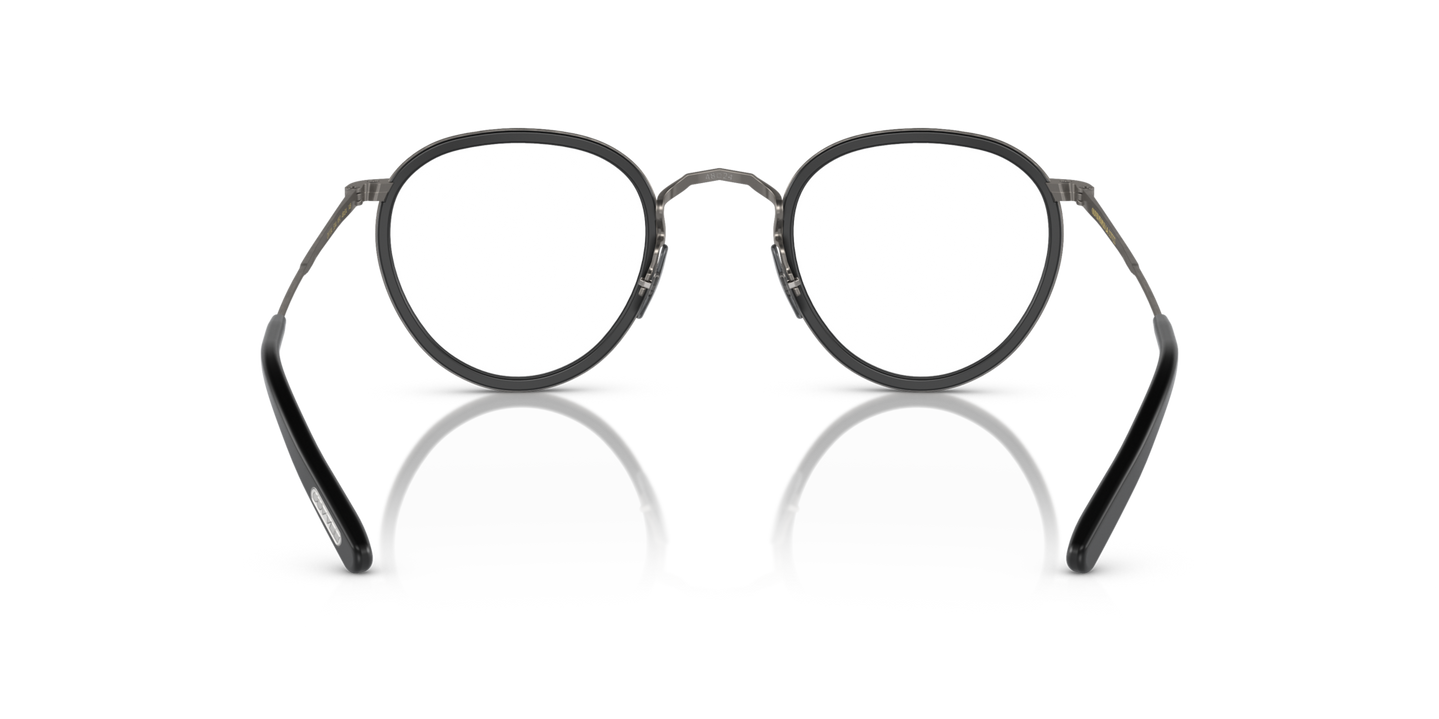 Oliver Peoples MP-2 con montura Negro semimate - Gris plateado antiguo - Imagen Plaquetas nasales
