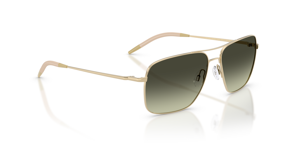Oliver Peoples Clifton con montatura Oro e lenti  Verde - L'immagine 3