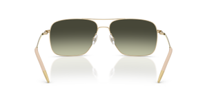 Oliver Peoples Clifton con montatura Oro e lenti  Verde - L'immagine 5