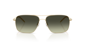 Oliver Peoples Clifton con montatura Oro e lenti  Verde - L'immagine 2