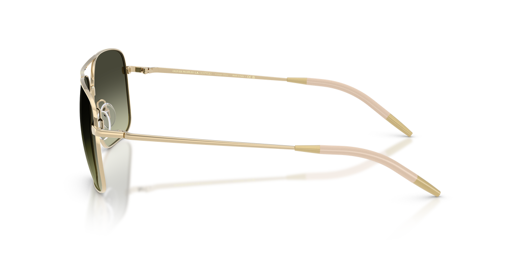 Oliver Peoples Clifton con montatura Oro e lenti  Verde - L'immagine 4