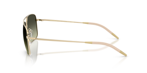 Oliver Peoples Clifton con montatura Oro e lenti  Verde - L'immagine 4