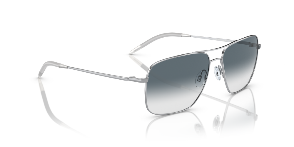 Oliver Peoples Clifton with Silver frame and Blue lenses - Image 3