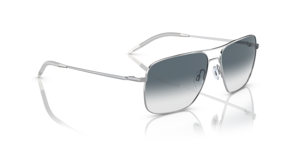 Oliver Peoples Clifton with Silver frame and Blue lenses - image 3