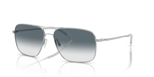 Oliver Peoples Clifton with Silver frame and Blue lenses - Image 1