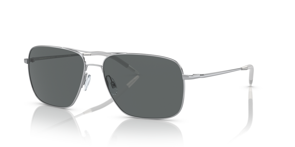 Oliver Peoples Clifton with Silver frame and Dark Grey Polar