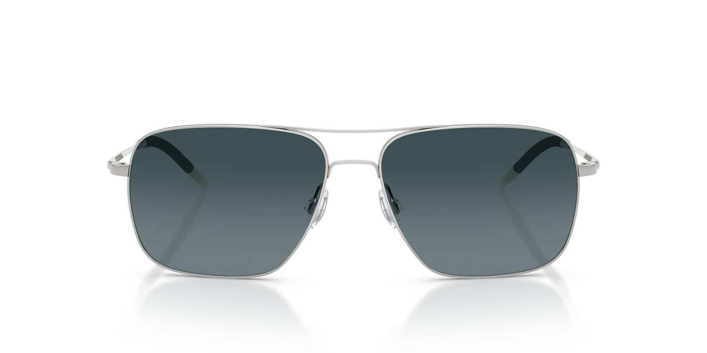Oliver Peoples Clifton の シルバー フレームと ブルーグラディエント