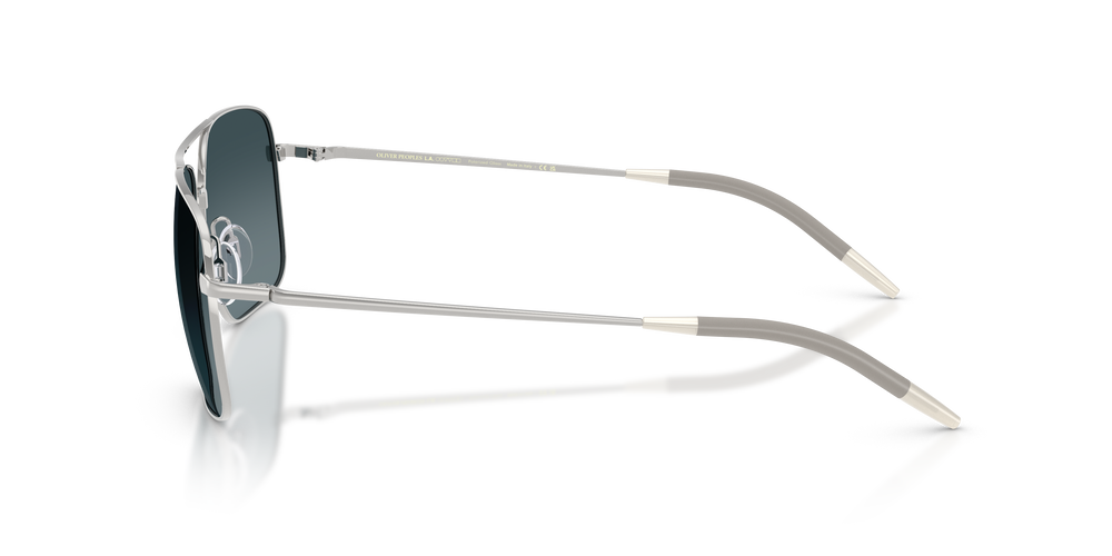 Oliver Peoples Clifton with Silver frame and Blue lenses - Image 4