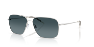 Oliver Peoples Clifton with Silver frame and Blue lenses - Image 1