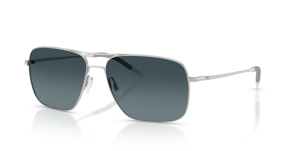 Oliver Peoples Clifton with Silver frame and Blue lenses - Image 6