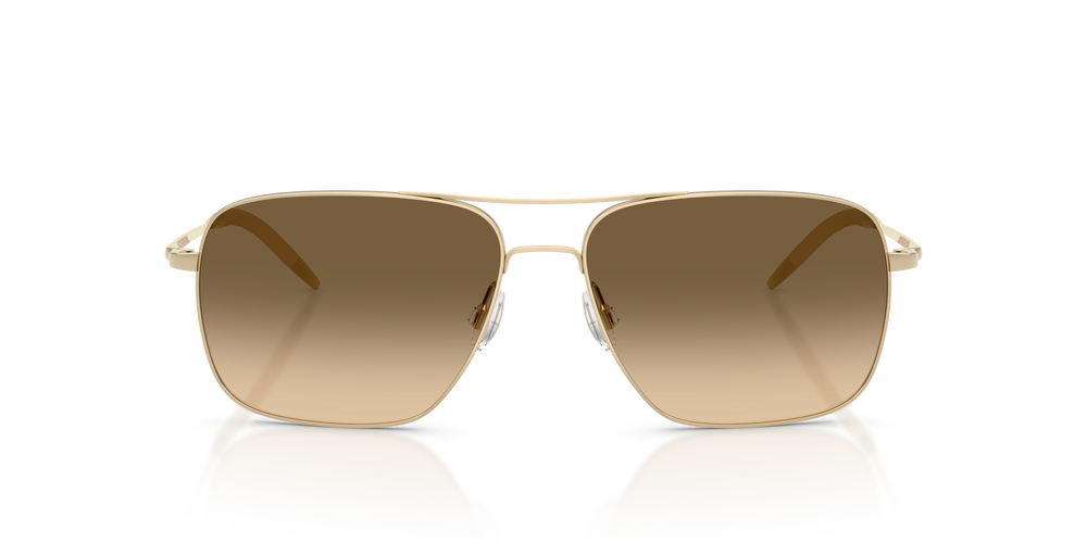 Oliver Peoples Clifton avec une monture Or et des verres Vert - L'image 2