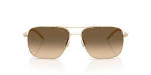Oliver Peoples Clifton avec une monture Or et des verres Vert - L'image 2
