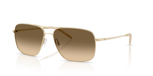Oliver Peoples Clifton avec une monture Or et des verres Vert - image 1